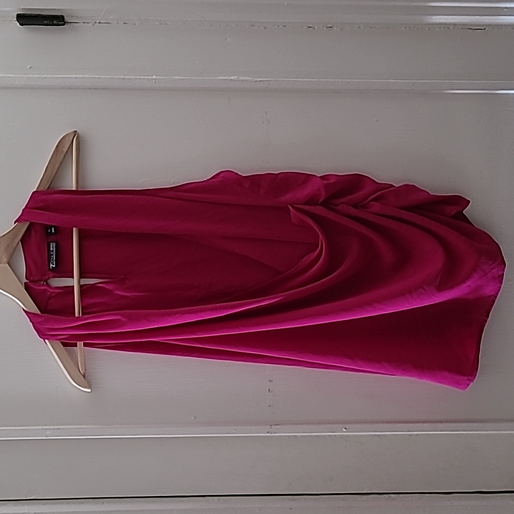 New York & company dressy faux wrap top